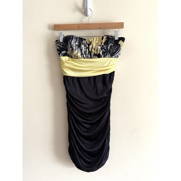 PARTY PROM Dress Short Strapless Gown Sz L Slinky  Speechless Y2K 90s NEW - Picture 1 of 4